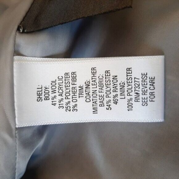 DANA BUCHMAN Wool Blend Textured Full-zip Blazer Jacket Grey Sz L - Picture 14 of 14